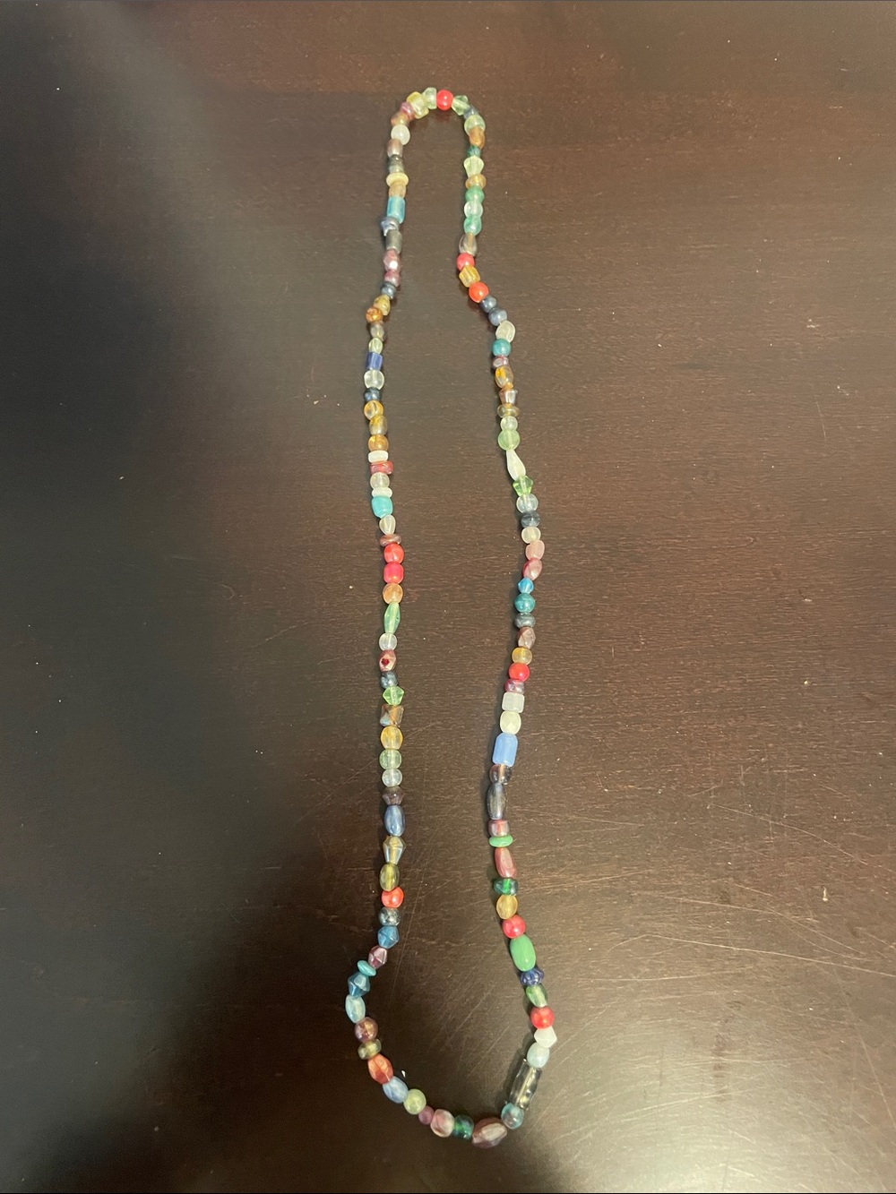 Multicolor Glass Bead Necklace - Women's Jewelry